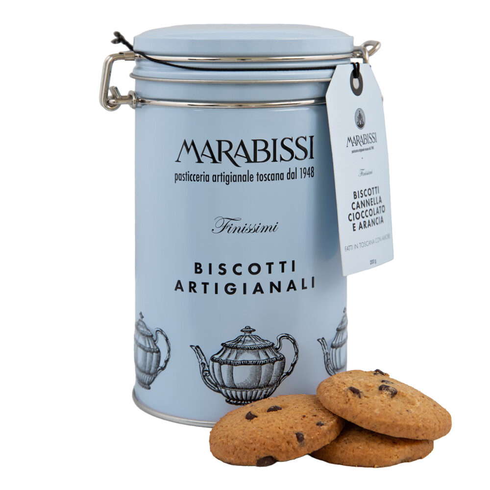 Biscotti canella, cioccolato e arancia